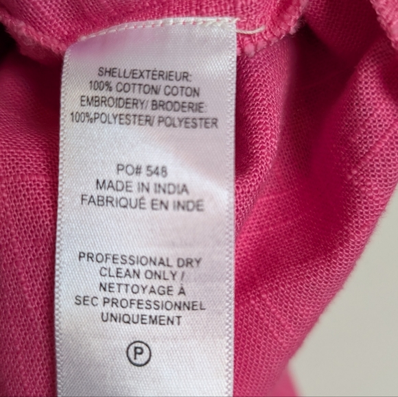 Frances Valentine Floral Cotton Embroidered Maxi Caftan Womens Size 20 Colorful - Picture 8 of 12